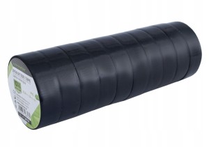 Taśmy izolacyjne PVC 15mm x5 m czarne 10szt zestaw