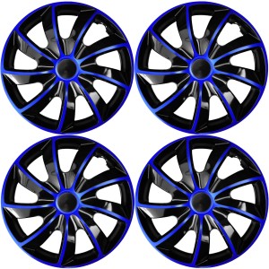 4x Kołpaki 16 cali uniwersalne NRM QUAD BICOLOR NIEBIESKO CZARNE Komplet
