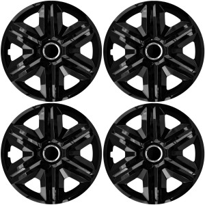 4x Kołpaki 16 cali uniwersalne NRM FAST CZARNY LAKIEROWANY + RING Komplet