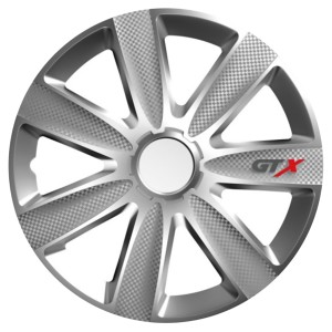 4x Kołpaki 16 cali uniwersalny VERSACO GTX Carbon Srebrny