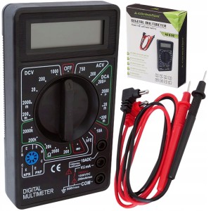 CYFROWY MIERNIK MULTIMETR PRĄDU LCD ELEKTRONIKI