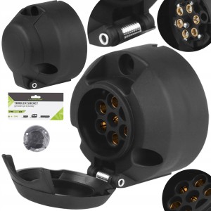 Gniazdo Przyczepy Przyczepki HAKA 12V 24V 7 PIN