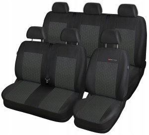 VOLKSWAGEN T-5 (6-os.) Pokrowce na fotele samochodowe 100% na miarę! P1