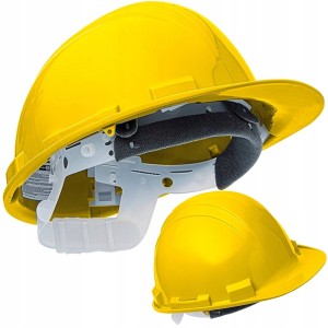 Kask OCHRONNY HDPE REGULOWANY 53-63 CM ŻÓŁTY